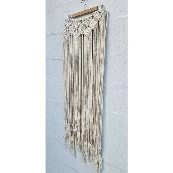 Macrame Boho Wall Hanging Wedding Backdrop Handmade Door Window Curtain Decor - Picture 10 of 13